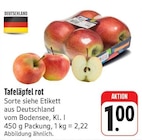 Tafeläpfel rot bei EDEKA im Bannewitz Prospekt für 1,00 €