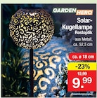 Solar-Kugellampe Rostoptik von Garden Hero im aktuellen Zimmermann Prospekt