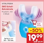 360 Schall-Zahnbürste im Netto Marken-Discount Prospekt 360 Schall-Zahnbürste von VITALmaxx im aktuellen Netto Marken-Discount Prospekt für 19,99 €
