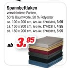Spannbettlaken ca. 100 x 200 cm im Angebot bei Möbel AS in Frankenthal Spannbettlaken ca. 100 x 200 cm Angebote bei Möbel AS Frankenthal für 3,95 €