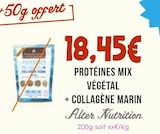 Protéines Mix Végétal + Collagène Marin - Alter Nutrition à 18,45 € dans le catalogue Naturalia