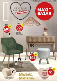 Maxi Bazar Catalogue "NOUVELLES COLLECTIONS à petit prix !", 14 pages, Cavaillon,  20/09/2023 - 01/10/2023