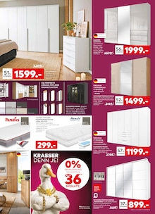 Kleiderschrank im porta Möbel Prospekt "KRASSER DENN JE" mit 8 Seiten (Leverkusen)