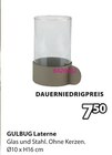 GULBUG Laterne Angebote bei JYSK Grevenbroich für 7,50 €