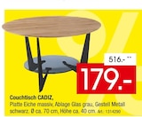 Couchtisch CADIZ für 179,00 € bei Zurbrüggen im Angebot Couchtisch CADIZ im aktuellen Zurbrüggen Prospekt