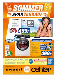 Waschmaschine im expert Prospekt "Top Angebote" mit 8 Seiten (Lahr (Schwarzwald))