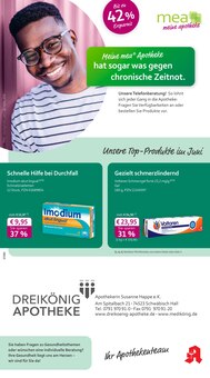 mea - meine apotheke Prospekt der KW 22 "Unsere Juni-Angebote" Aktueller mea - meine apotheke Prospekt "Unsere Juni-Angebote" Seite 1 von 4 Seiten