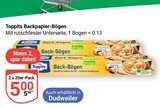 Backpapier-Bögen Angebote von Toppits bei GLOBUS Saarbrücken für 5,00 €