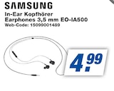 Aktuelle Kopfhörer Angebote bei expert in Stuttgart Aktuelles In-Ear Kopfhörer Earphones 3,5 mm EO-IA500 Angebot bei expert in Stuttgart ab 4,99 €