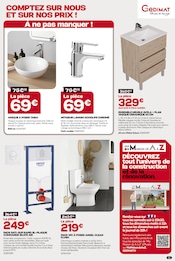 Promos WC dans le catalogue "POUR BIEN RÉNOVER COMPTEZ SUR NOUS..." de Gedimat WC en promo dans le catalogue Gedimat à la page 11