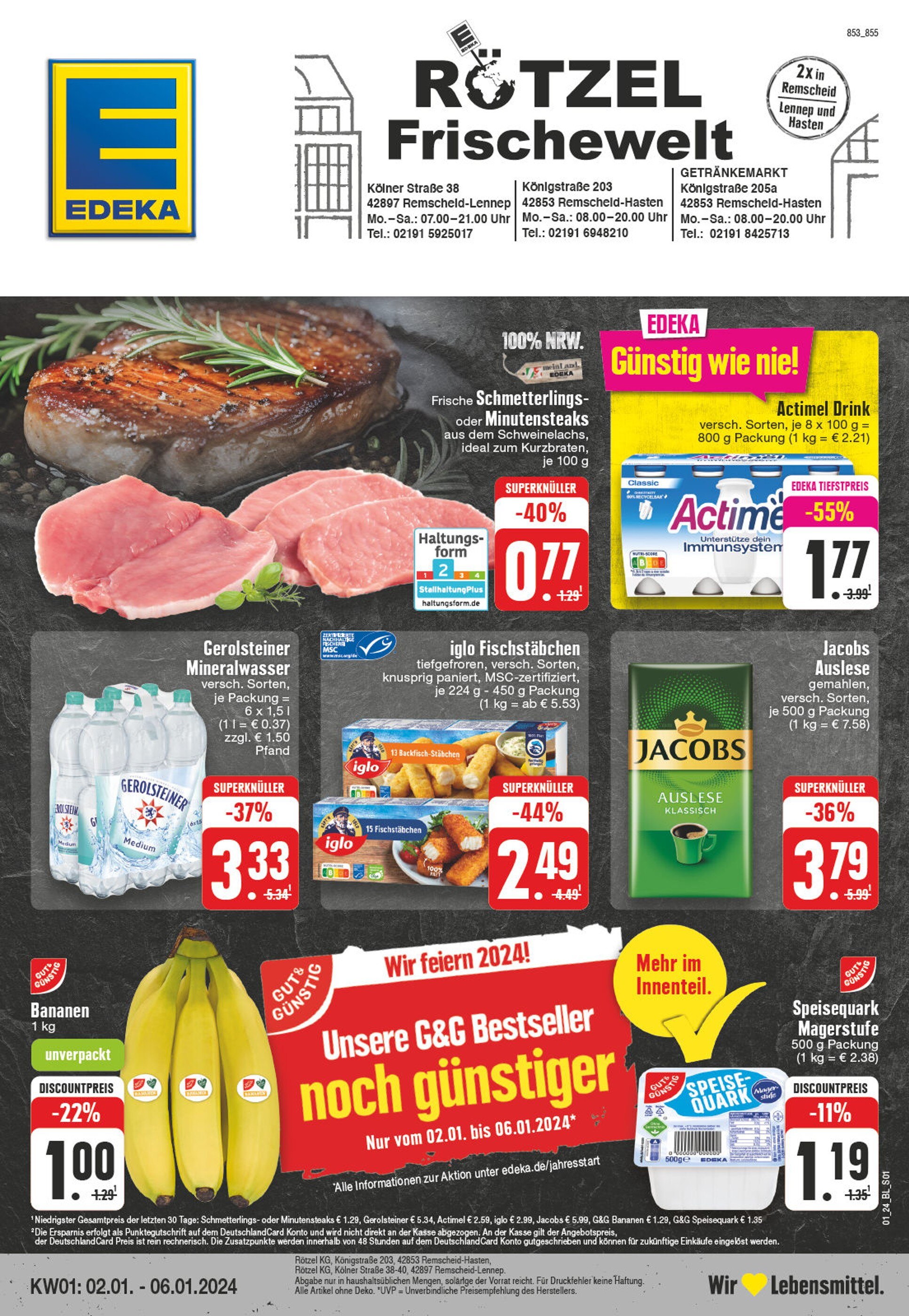 EDEKA Remscheid - aktuelle Angebote im Prospekt der Woche