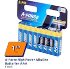 Aktuelles A-Force High Power Alkaline Batterien AAA Angebot bei Action in Saarbrücken ab 1,19 €