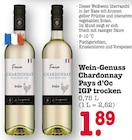 Wein-Genuss Chardonnay Pays d’Oc IGP trocken im aktuellen E center Prospekt