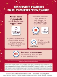 Catalogue E.Leclerc à Argences cette semaine, valable du 09/12/2025 au 20/12/2025 Prospectus E.Leclerc à Argences, "SPÉCIAL CAVE DE NOËL à prix E.LECLERC", 20 pages de promos valables du 09/12/2025 au 20/12/2025