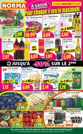 Catalogue Discount Alimentaire Norma en cours à Toul et alentours, "Pour chaque €uro le maximum.", 12 pages, 24/04/2024 - 30/04/2024