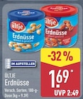 Erdnüsse von ültje für 1,69 € bei ALDI Nord im Angebot Erdnüsse von ültje im aktuellen ALDI Nord Prospekt