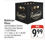 Pilsner Angebote von Radeberger bei EDEKA Dresden für 9,99 €