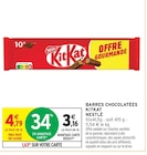 Barres chocolatées - KITKAT en promo à 3,16 € chez Intermarché Super Barres chocolatées - KITKAT dans le catalogue Intermarché Super