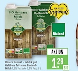 BIO Haltbare fettarme Milch Angebote von Unsere Heimat bei Marktkauf Heilbronn für 1,29 €