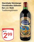 Nürnberger Christkindles Glühwein Rot im Angebot bei GLOBUS in Wetzlar Nürnberger Christkindles Glühwein Rot Angebote von Sternthaler bei GLOBUS Wetzlar für 2,99 €