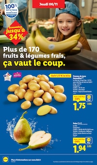 Catalogue Lidl de la semaine "Votre quotidien à petits prix, ça vaut le coup." avec 2 pages, valide du 06/11/2025 au 12/11/2025 pour Saint-Nazaire et alentours Prospectus Lidl de la semaine "Votre quotidien à petits prix, ça vaut le coup." avec 2 pages, valide du 06/11/2025 au 12/11/2025 pour Saint-Nazaire et alentours