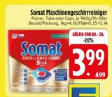 Maschinengeschirrreiniger von Somat im aktuellen EDEKA Prospekt für 3,99 €