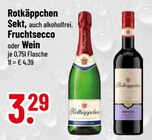 Sekt, auch alkoholfrei bei Trinkgut im Allershausen Prospekt für 3,29 €