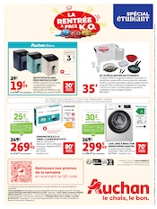 Promos Lave-Linge dans le catalogue "LA RENTRÉE À PRIX K.O." de Auchan Hypermarché Lave-Linge en promo dans le catalogue Auchan Hypermarché à la page 24