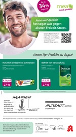 mea - meine apotheke Apotheken Prospekt der aktuellen Woche mit 4 Seiten, gültig von 01.08.2026 bis 31.08.2026, in Greding und Umgebung Aktueller mea - meine apotheke Apotheken Prospekt in Greding und Umgebung, "Unsere August-Angebote" mit 4 Seiten, 01.08.2026 - 31.08.2026