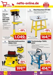 Netto Marken-Discount Bohrmaschine im Prospekt 