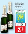 Brillant Sekt trocken Angebote von Söhnlein bei Marktkauf Bietigheim-Bissingen für 2,59 €