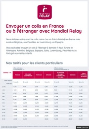 Catalogue Mondial Relay à Désertines, avec 1 page Prospectus Mondial Relay à Désertines, "Envoyer un colis en France ou à l'étranger avec Mondial Relay", 1 page, 28/02/2022 - 31/05/2022