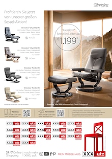 Relaxsessel im XXXLutz Möbelhäuser Prospekt "Stressless" mit 8 Seiten (Mülheim (Ruhr))