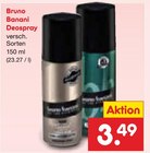 Deospray im Angebot bei Netto Marken-Discount in Gera Deospray Angebote von Bruno Banani bei Netto Marken-Discount Gera für 3,49 €