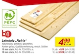Leimholz „Fichte“ im toom Baumarkt Prospekt Leimholz „Fichte“ von b1 im aktuellen toom Baumarkt Prospekt für 4,99 €
