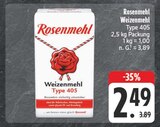 Weizenmehl Type 405 im Angebot bei EDEKA in Fürth Weizenmehl Type 405 Angebote von Rosenmehl bei EDEKA Fürth für 2,49 €