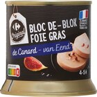 Bloc de foie gras de canard - CARREFOUR ORIGINAL en promo chez Carrefour Avignon à 9,95 €