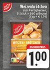 Aktuelles Weizenbrötchen Angebot bei EDEKA in Wuppertal ab 1,00 €