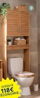 Meuble dessus de WC 2 portes  & 1 étagère en promo chez Maxi Bazar Le Blanc-Mesnil à 59,99 €