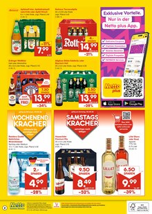 Bier im Netto Marken-Discount Prospekt "DER ORT, AN DEM DU IMMER AUSGEZEICHNETE PREISE FINDEST." mit 2 Seiten (Schweinfurt)