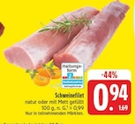 Aktuelle Hackfleisch Angebote bei EDEKA in Fürth Aktuelles Schweinefilet Angebot bei EDEKA in Fürth ab 0,94 €