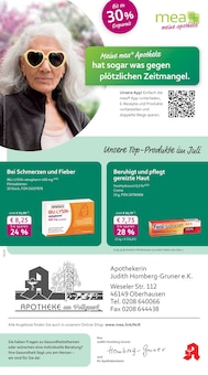 mea - meine apotheke Prospekt Unsere Juli-Angebote mit 4 Seiten