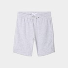 Short jogging droit taille élastiquée gris garçon en promo chez La Halle Short jogging droit taille élastiquée gris garçon dans le catalogue La Halle