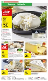 Prix et réduction Brie De Meaux dans le prospectus Carrefour Market en cours Offre Brie De Meaux dans le catalogue Carrefour Market du moment à la page 18
