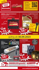 Autobatterie Angebote im Prospekt "Aktuelle Angebote" von Sonderpreis Baumarkt auf Seite 1