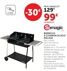 Barbecue à charbon de bois Malaga - Somagic en promo chez Hyper U Mende à 99,00 €