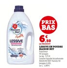 Lessive en poudre - Maison Net en promo chez U Express Bordeaux à 6,50 €