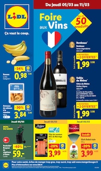 Catalogue Lidl de la semaine "Foire aux Vins" avec 79 pages, valide du 05/03/2026 au 11/03/2026 pour Ostricourt et alentours Prospectus Lidl de la semaine "Foire aux Vins" avec 79 pages, valide du 05/03/2026 au 11/03/2026 pour Ostricourt et alentours