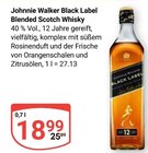 Aktuelles Black Label Blended Scotch Whisky Angebot bei GLOBUS in Krefeld ab 18,99 €