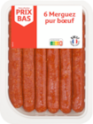 6 MERGUEZ - AUCHAN à 3,79 € dans le catalogue Auchan Supermarché